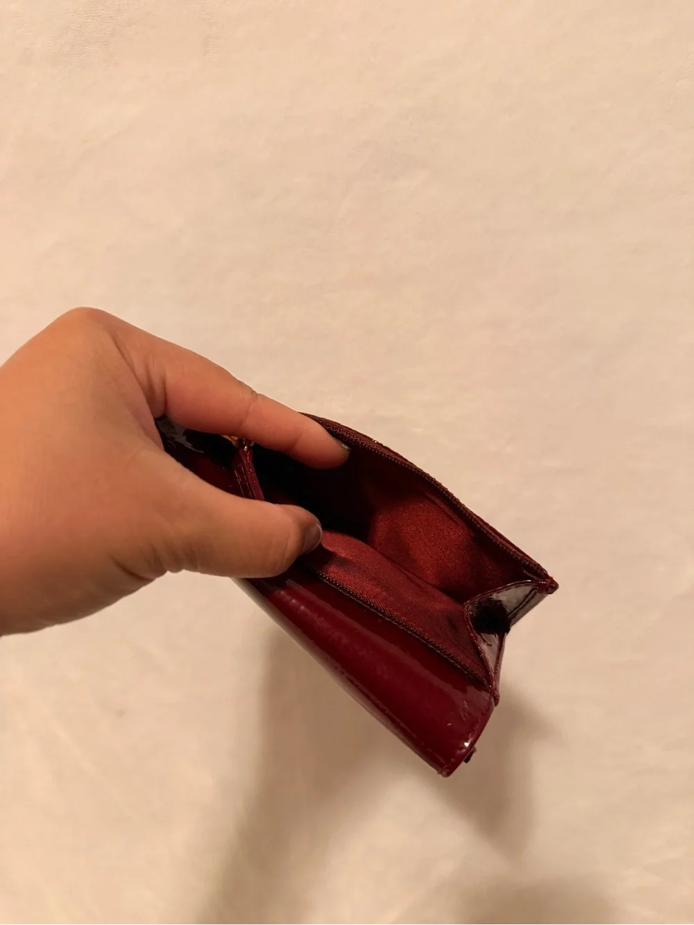 Christian Dior Patent Cannage Mini Lady Dior Wallet